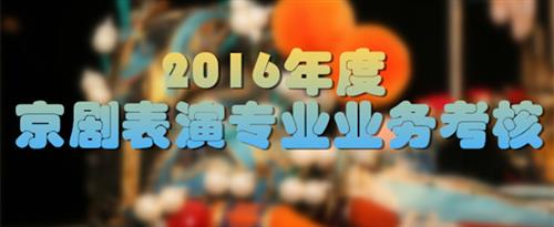 男生操女生胸网战国家京剧院2016年度京剧表演专业业务考...